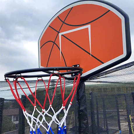 Robuster Trampolin-Basketballkorb für den Trampolingebrauch