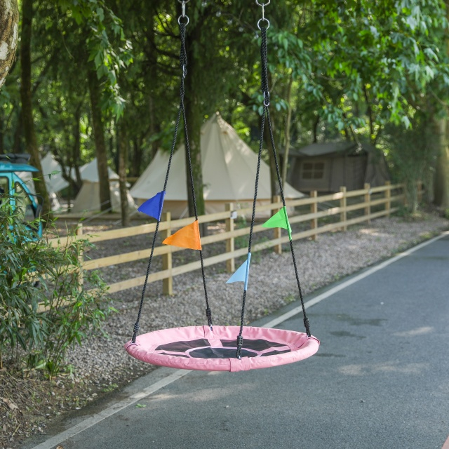 Maßgeschneiderte einfarbige Stoffschaukel, langlebige Outdoor-Möbel