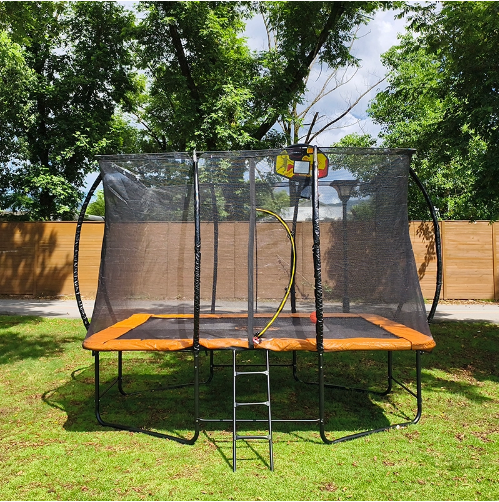 U-Leg Orange Rectangular Trampoline.png
