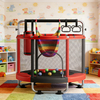55-Zoll-3-in-1-Kindertrampolin mit Boxsackschaukel