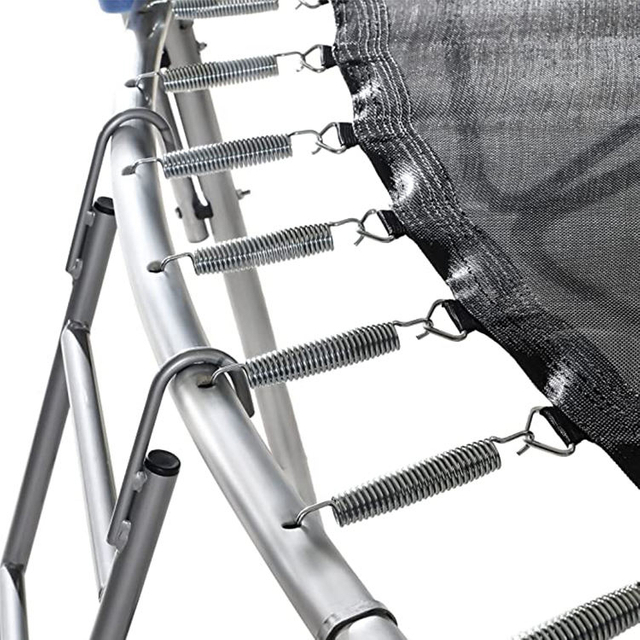 Outdoor-Trampolin mit Schaukel, Rutsche, Basketballkorb