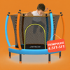 55-Zoll-Kindertrampolin mit innenliegendem Sicherheitsnetz für drinnen und draußen