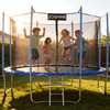 Rundes Outdoor-Trampolin mit Basketballkorb-Sicherheitsnetz