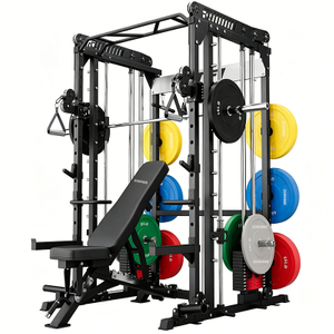 M1 PRO Rot Schwarz Smith Machine Power Rack Home Gym