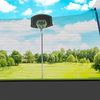 Outdoor-Trampolin mit Schaukel, Rutsche, Basketballkorb
