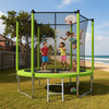 Rundes Outdoor-Trampolin mit Basketballkorb-Sicherheitsnetz