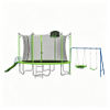 Outdoor-Trampolin mit Schaukel, Rutsche, Basketballkorb