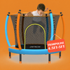 55-Zoll-Kindertrampolin mit innenliegendem Sicherheitsnetz für drinnen und draußen