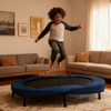 56-Zoll-Oval-Twins-Trampolin faltbar mit Griff für den Innenbereich