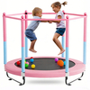 60-Zoll-3-in-1-Kindertrampolin mit Basketballkorb und Bällebad