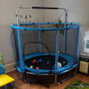 55-Zoll-3-in-1-Kindertrampolin mit Boxsackschaukel