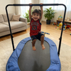 56-Zoll-Oval-Twins-Trampolin faltbar mit Griff für den Innenbereich