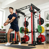 M1 PRO Rot Schwarz Smith Machine Power Rack Home Gym