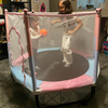60-Zoll-3-in-1-Kindertrampolin mit Basketballkorb und Bällebad