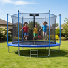 Rundes Outdoor-Trampolin mit Basketballkorb-Sicherheitsnetz